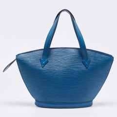 Louis Vuitton Toledo Blue Epi Leather Saint Jacques PM Bag