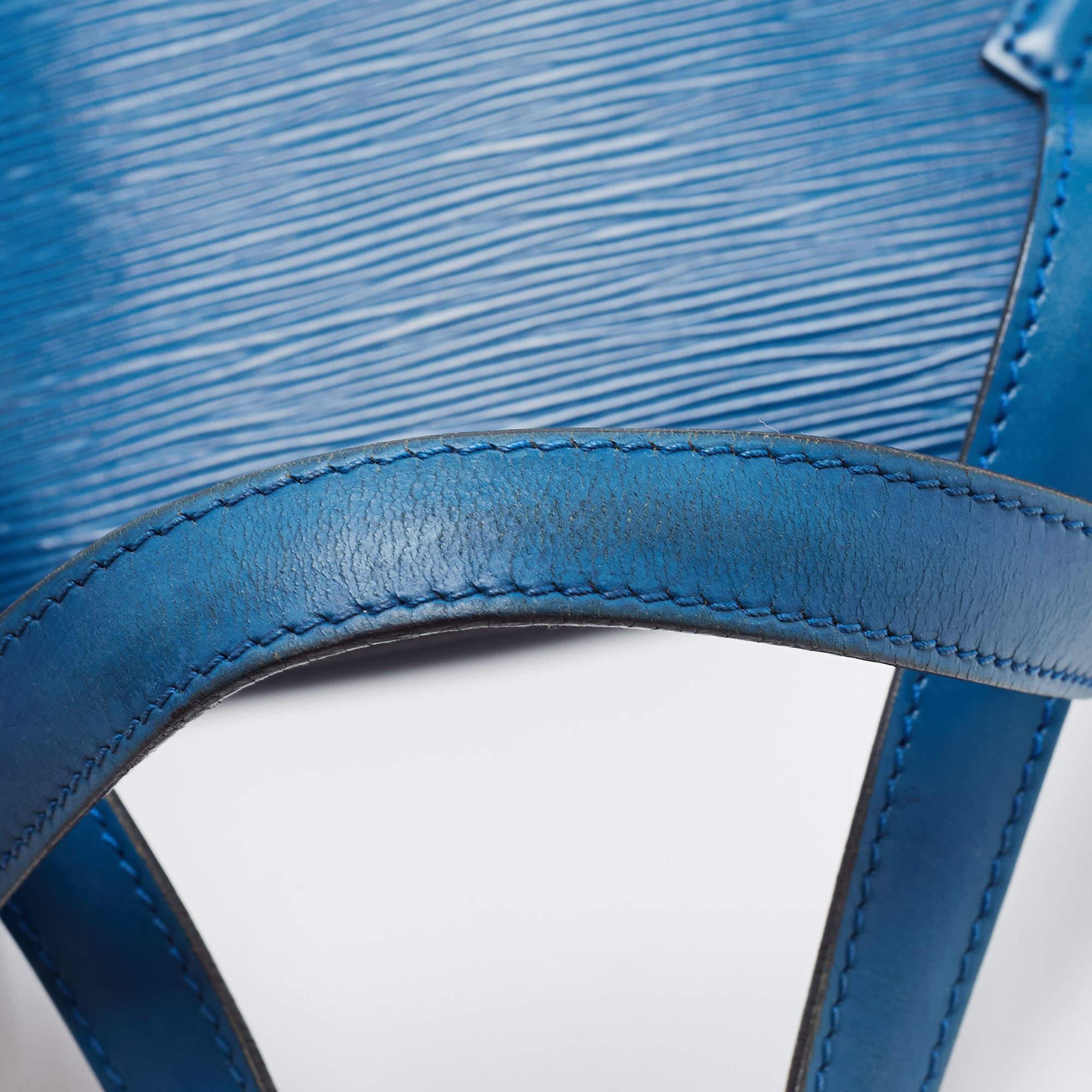 Louis Vuitton Toledo Blue Epi Leather Saint Jacques PM Bag 3