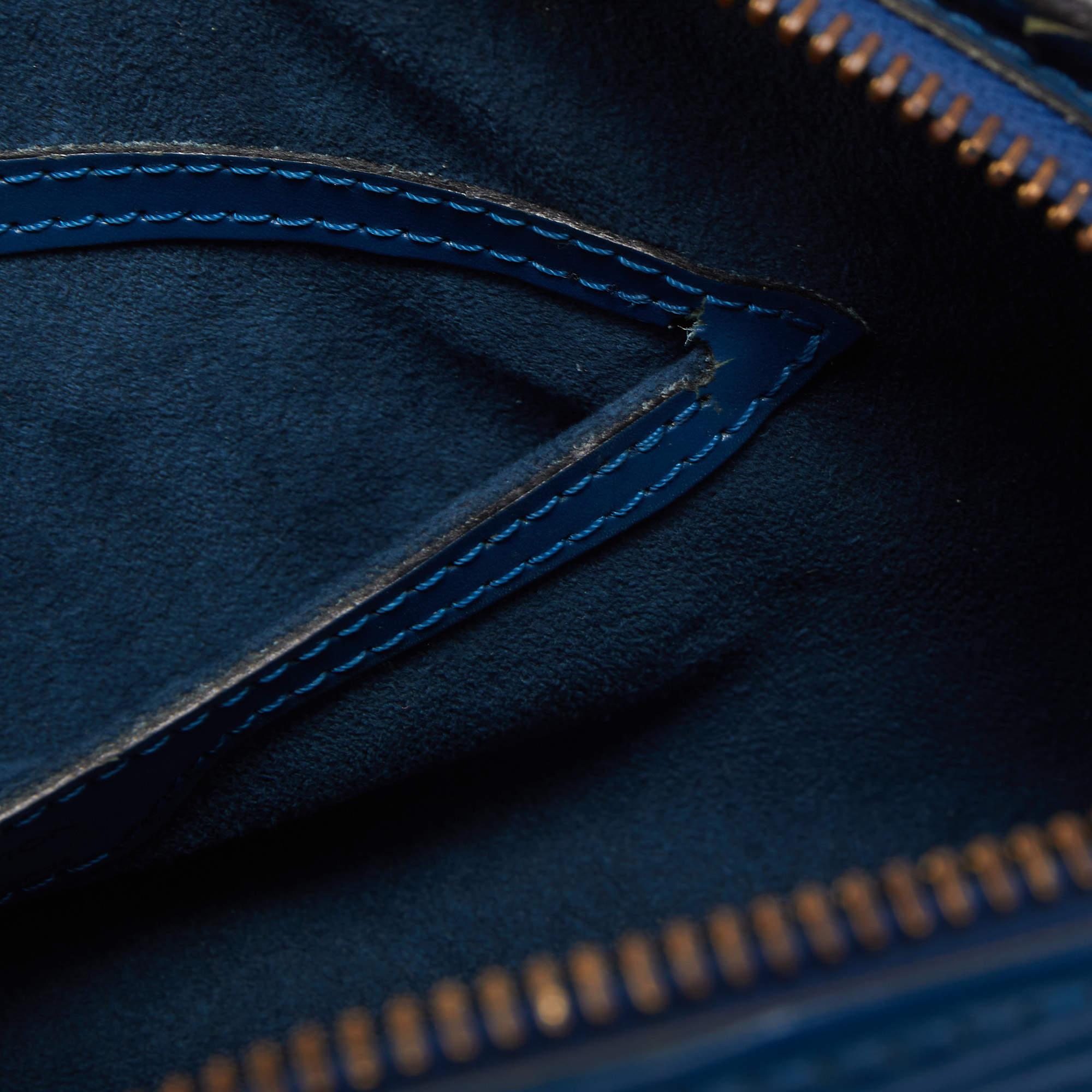 Louis Vuitton Toledo Blue Epi Leather Soufflot Bag 6