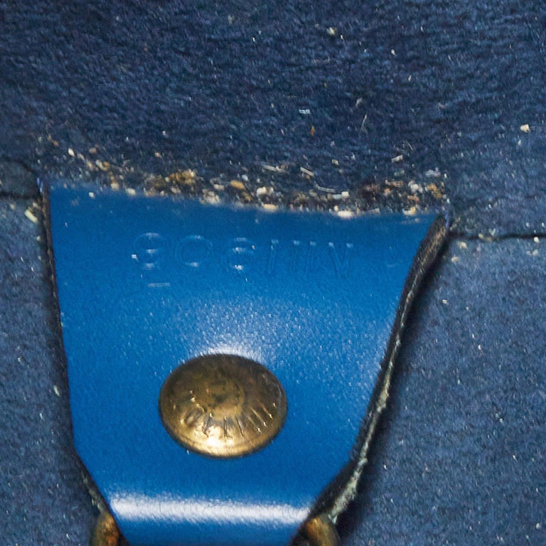 Louis Vuitton Toledo Blue Epi Leather Soufflot Bag For Sale at 1stDibs