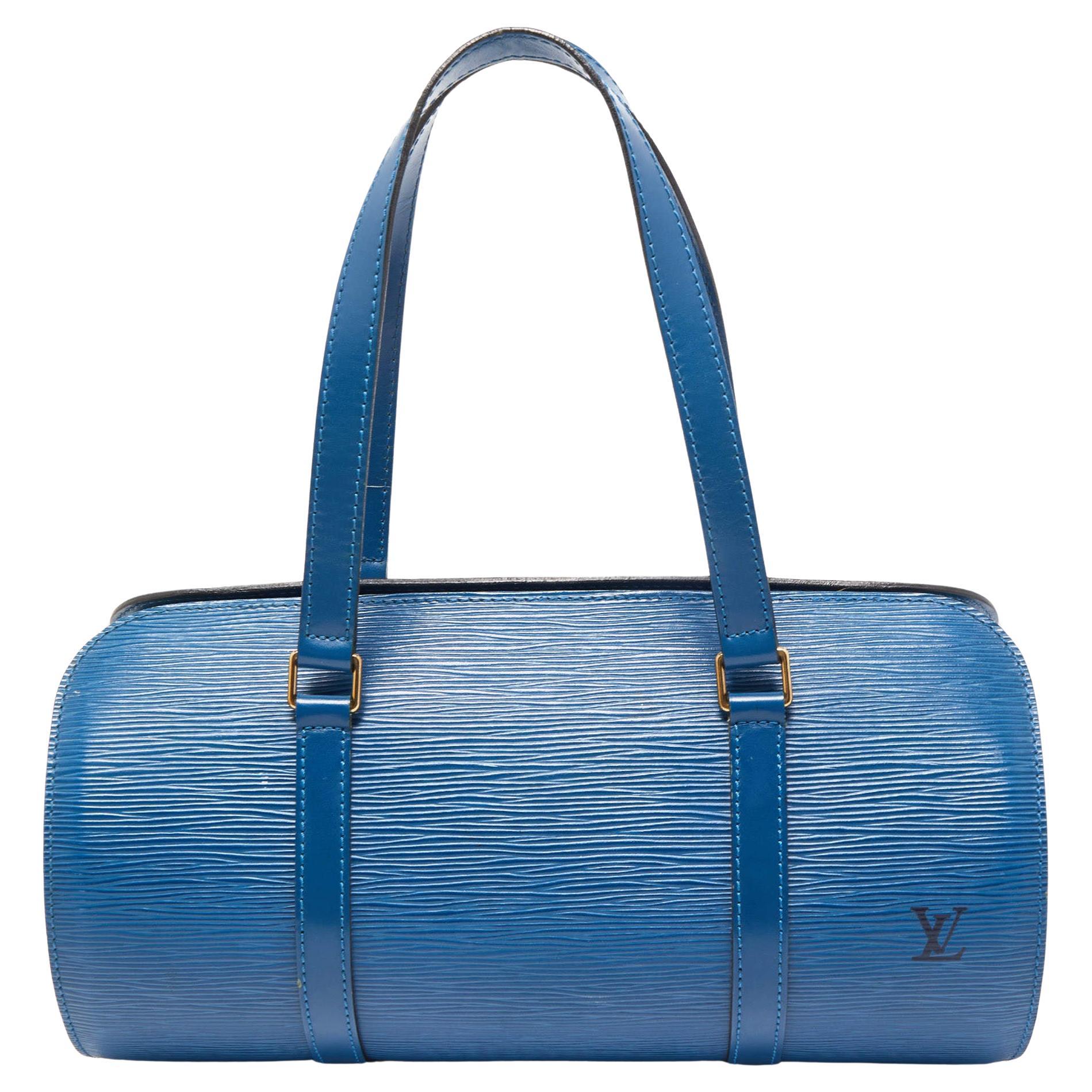 Louis Vuitton Brea Blue Epi Leather MM Two-Way Bag