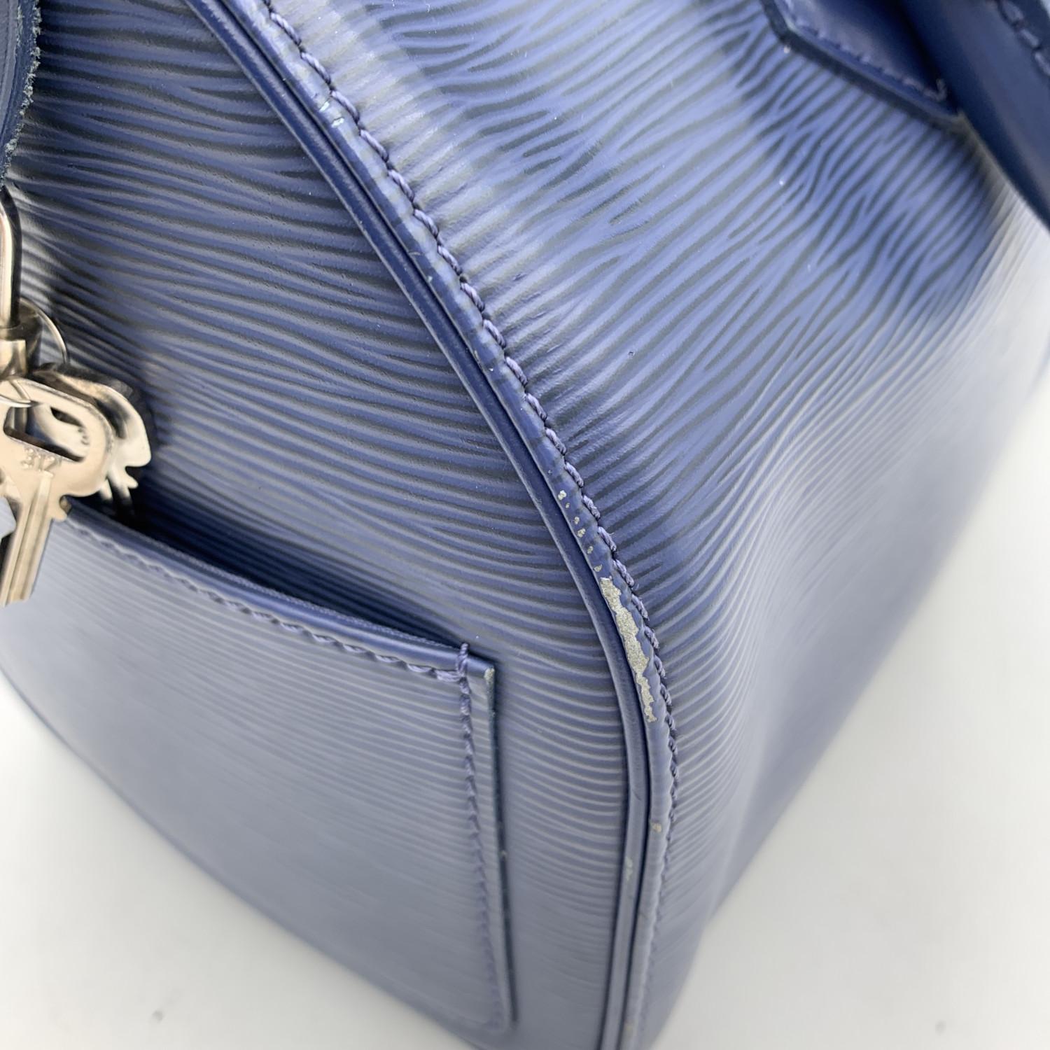 Louis Vuitton Toledo Blue Epi Leather Speedy 25 Boston Bag Handbag 8