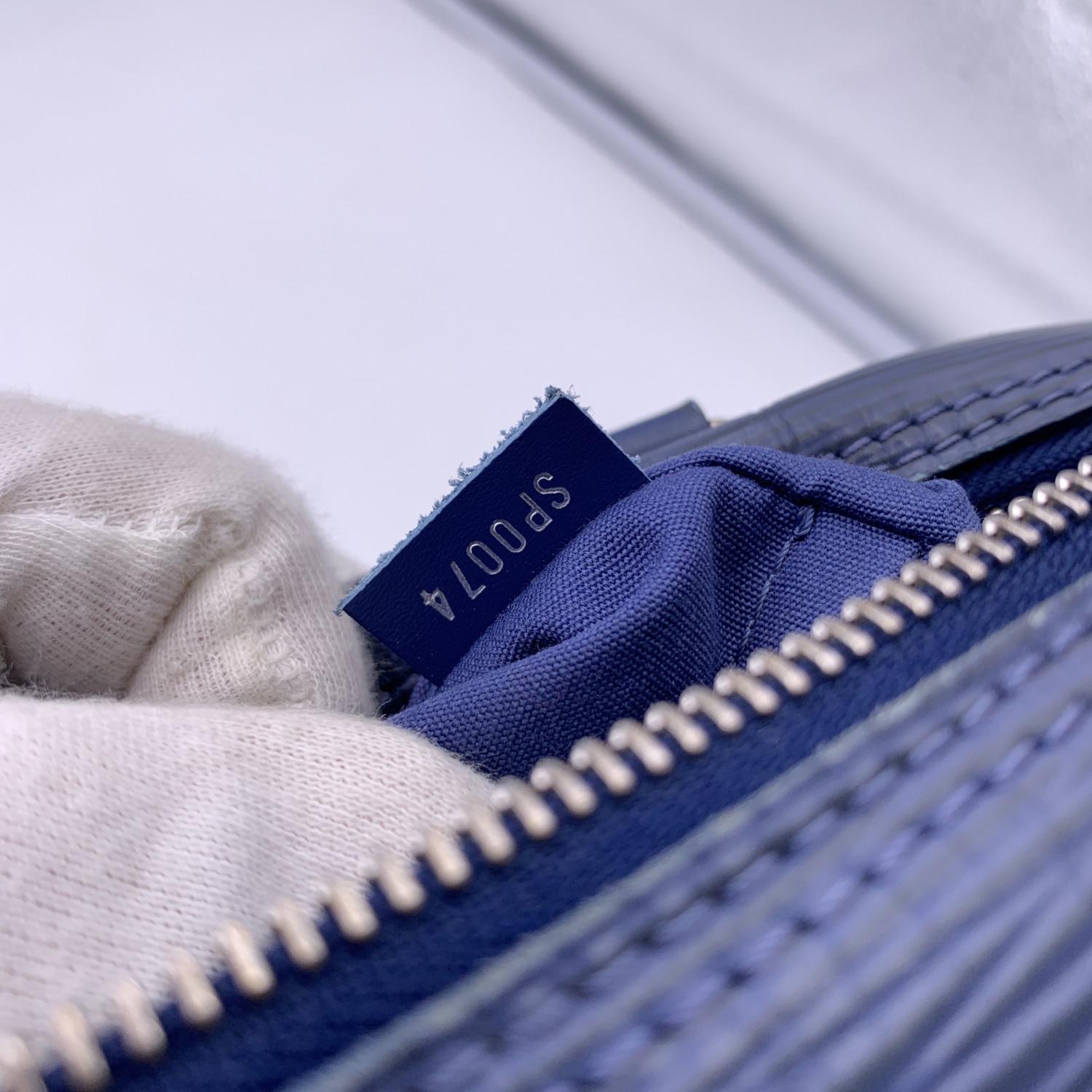 Louis Vuitton Toledo Blue Epi Leather Speedy 25 Boston Bag Handbag 5