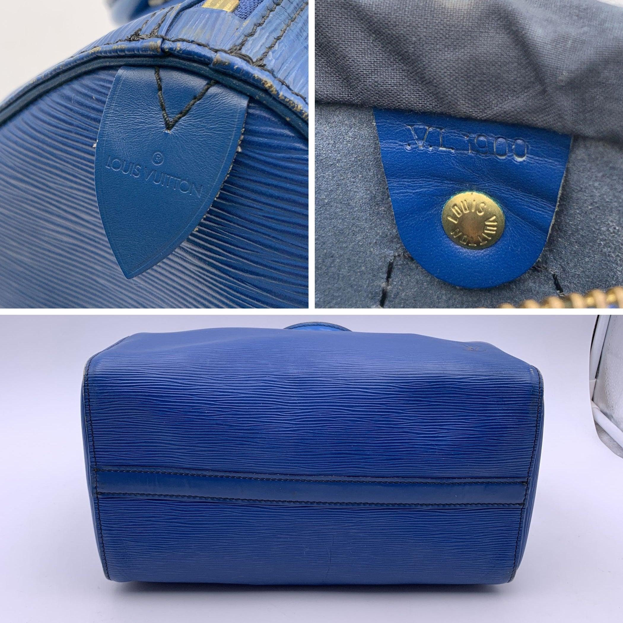 Bolso Louis Vuitton Toledo Azul Epi Piel Speedy 30 Boston Bag 2