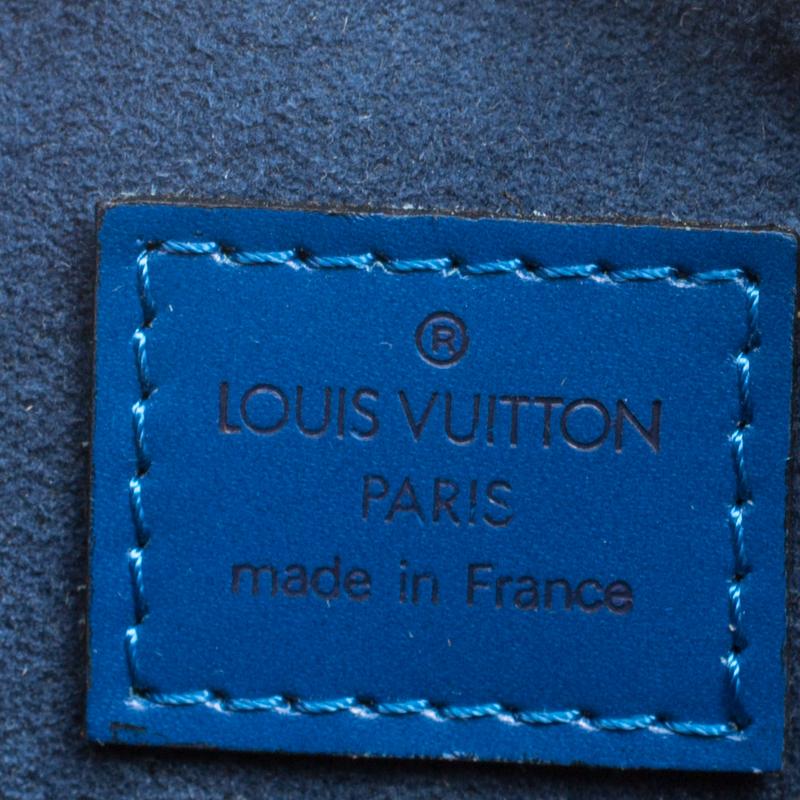 Louis Vuitton Toledo Blue Leather Sablons Bag 2