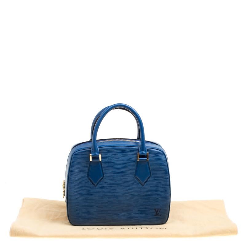 Louis Vuitton Toledo Blue Leather Sablons Bag 3