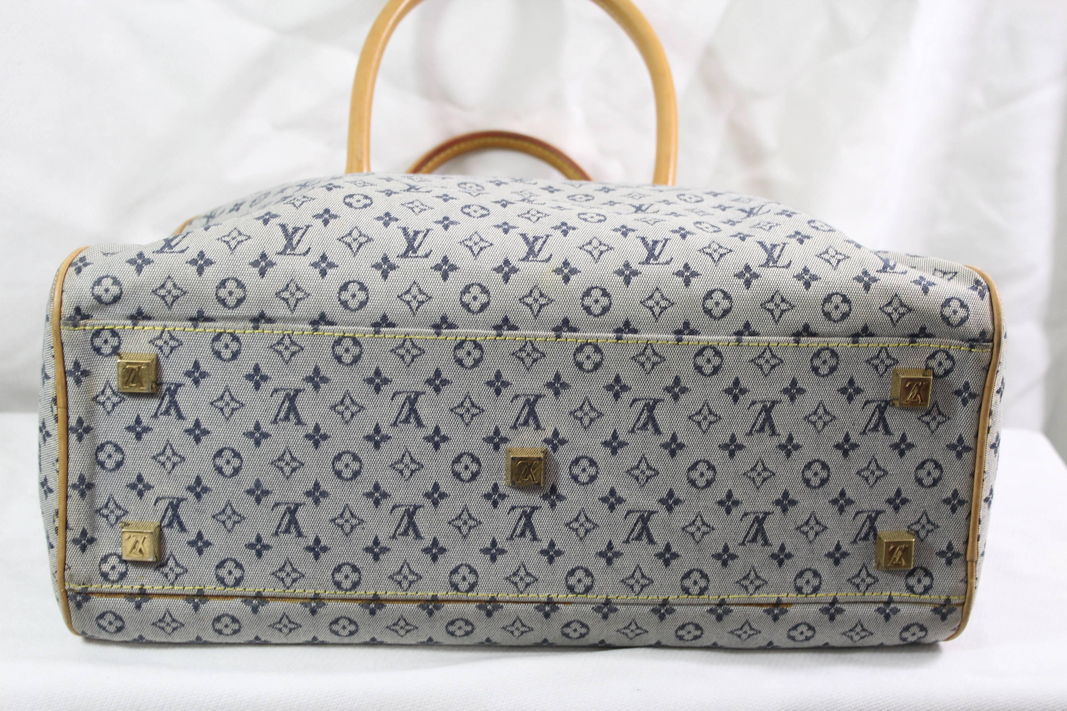 Gray Louis Vuitton Top Handle Canvas Bag