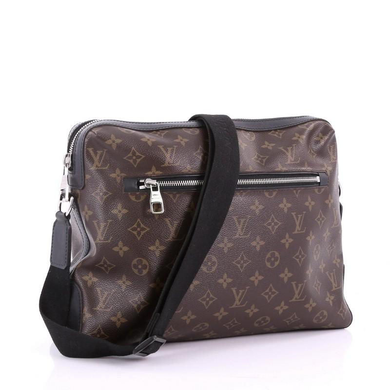 Black  Louis Vuitton Torres Handbag Macassar Monogram Canvas GM