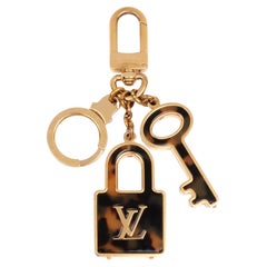 Louis Vuitton Tortoise & Gold Tone Confidence Bag Charm Keyring