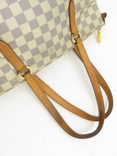 Louis Vuitton Totally Damier Azur Pm Tote 867445 White Canvas Shoulder Bag
