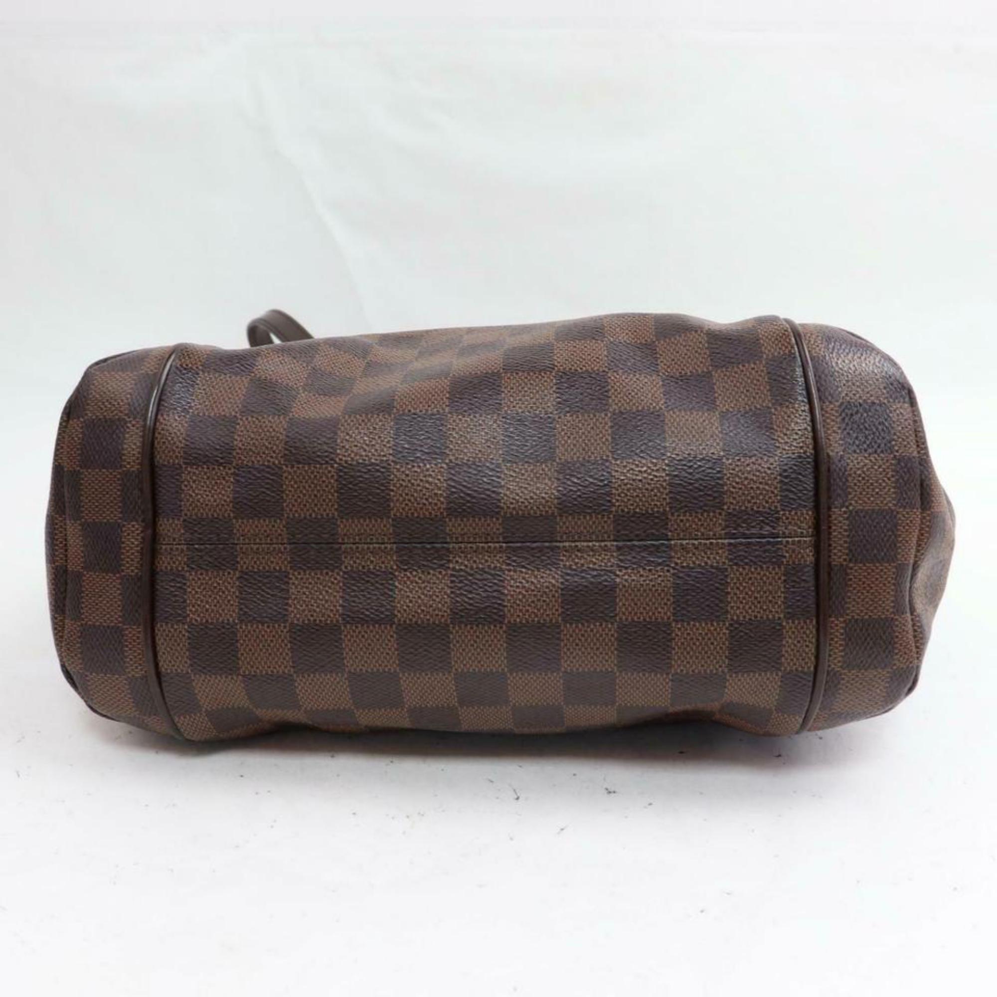 Louis Vuitton Totally Damier Ebene Zip Pm 870433 Brown Coated Canvas Tote For Sale 2