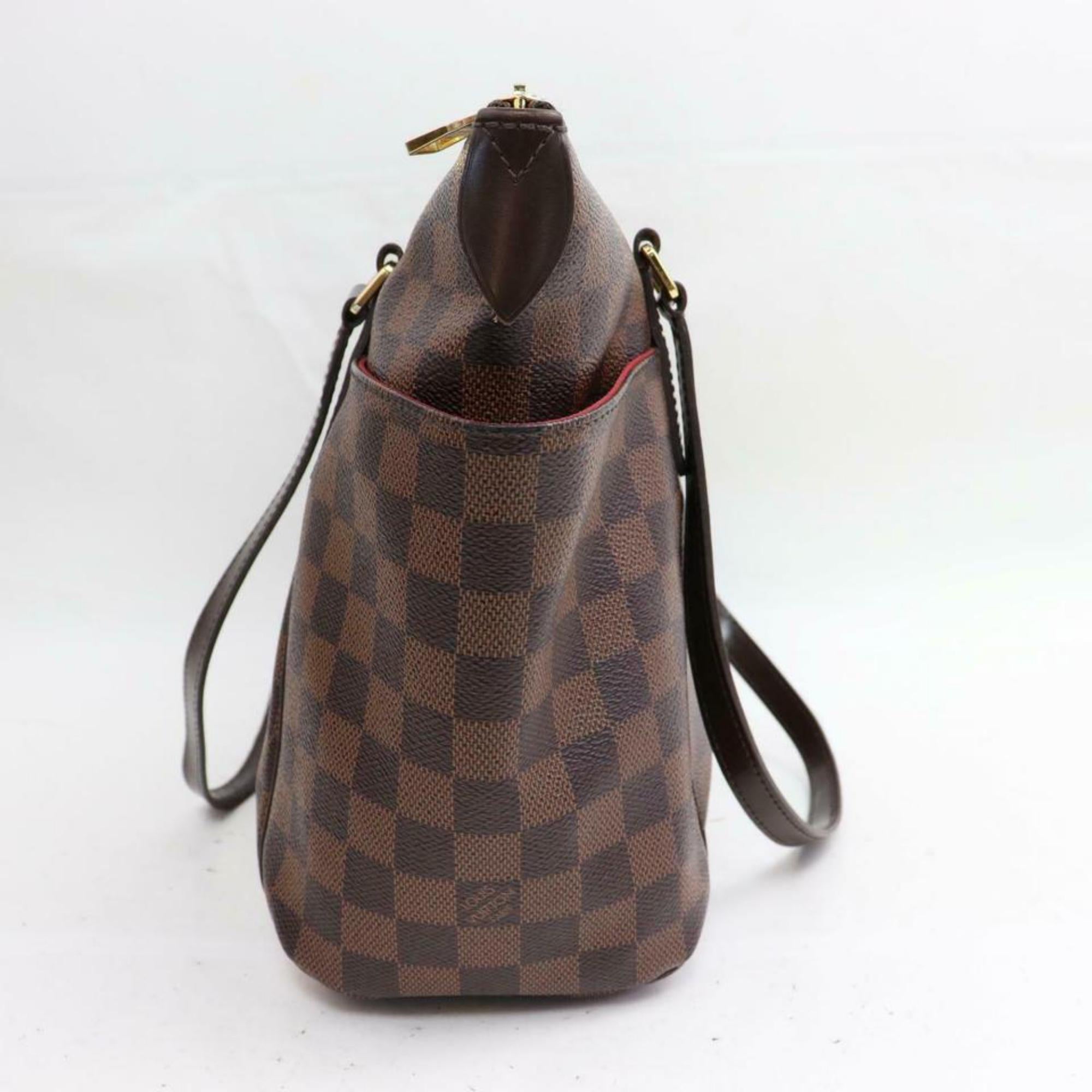 Louis Vuitton Totally Damier Ebene Zip Pm 870433 Brown Coated Canvas Tote For Sale 4