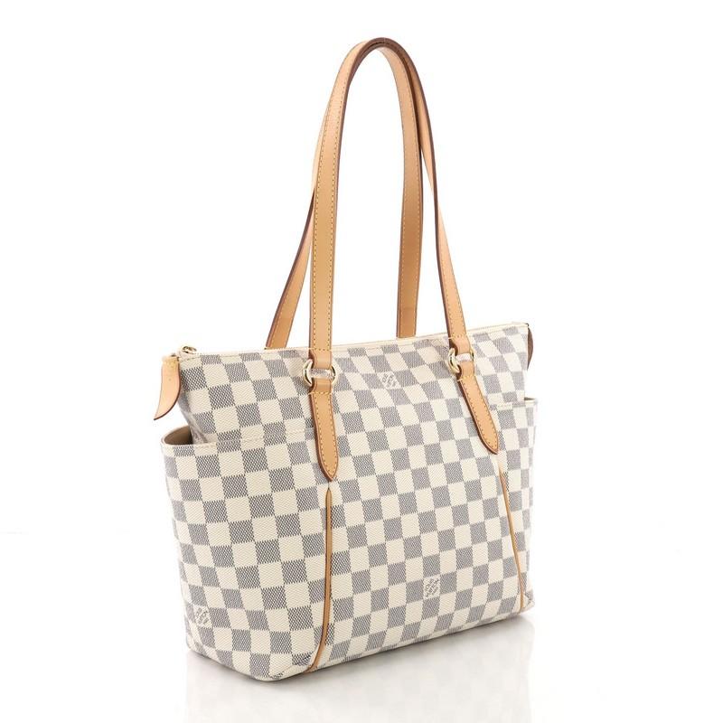 Beige Louis Vuitton Totally Handbag Damier PM