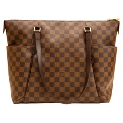 Louis Vuitton Totally MM In Damier Ebene Coated Canvas