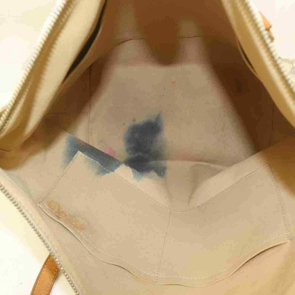 Louis Vuitton Totally Mm Zip 860060 Cream Damier Azur Canvas Tote For Sale 1