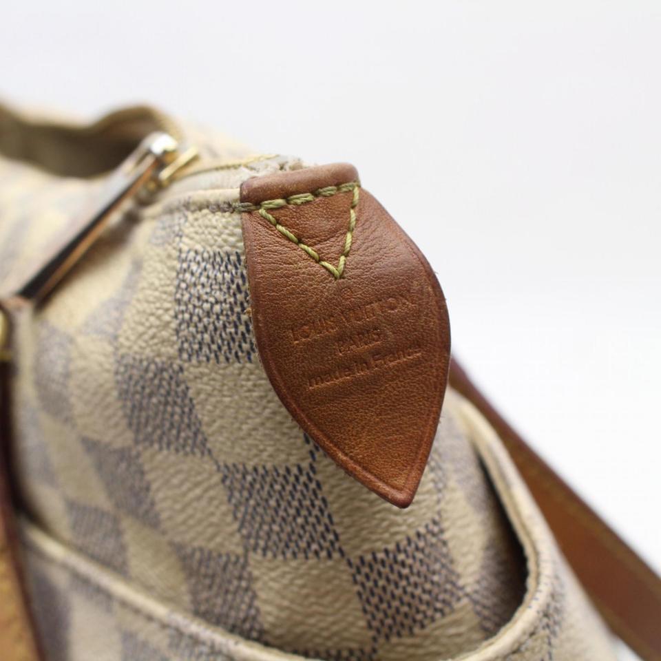 Brown Louis Vuitton Totally Pm Zip 869131 White Damier Azur Canvas Tote For Sale