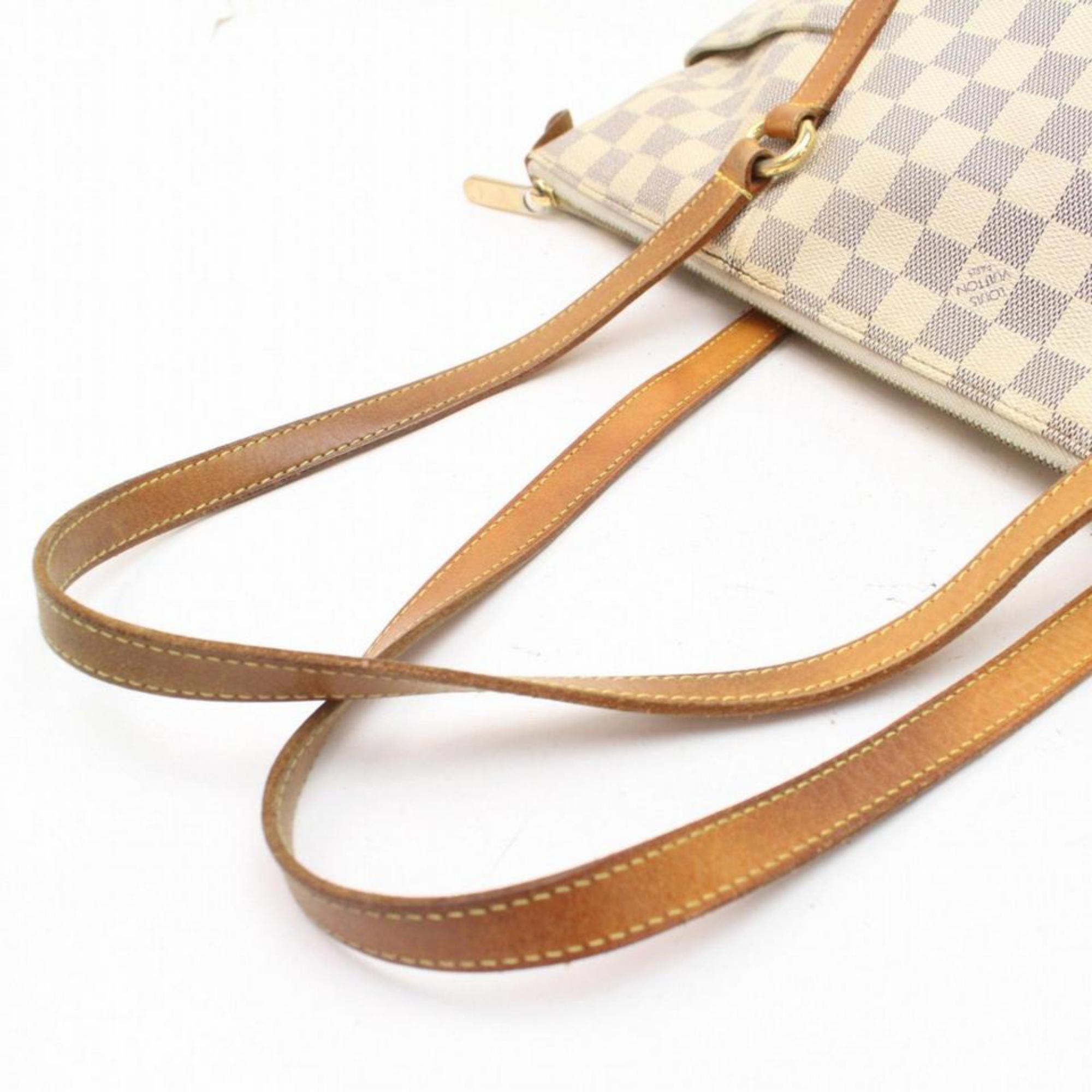 Louis Vuitton Totally  Pm Zip Tote 869844 White Coated Canvas Shoulder Bag For Sale 6