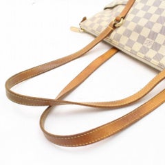 Louis Vuitton Totally  Pm Zip Tote 869844 White Coated Canvas Shoulder Bag