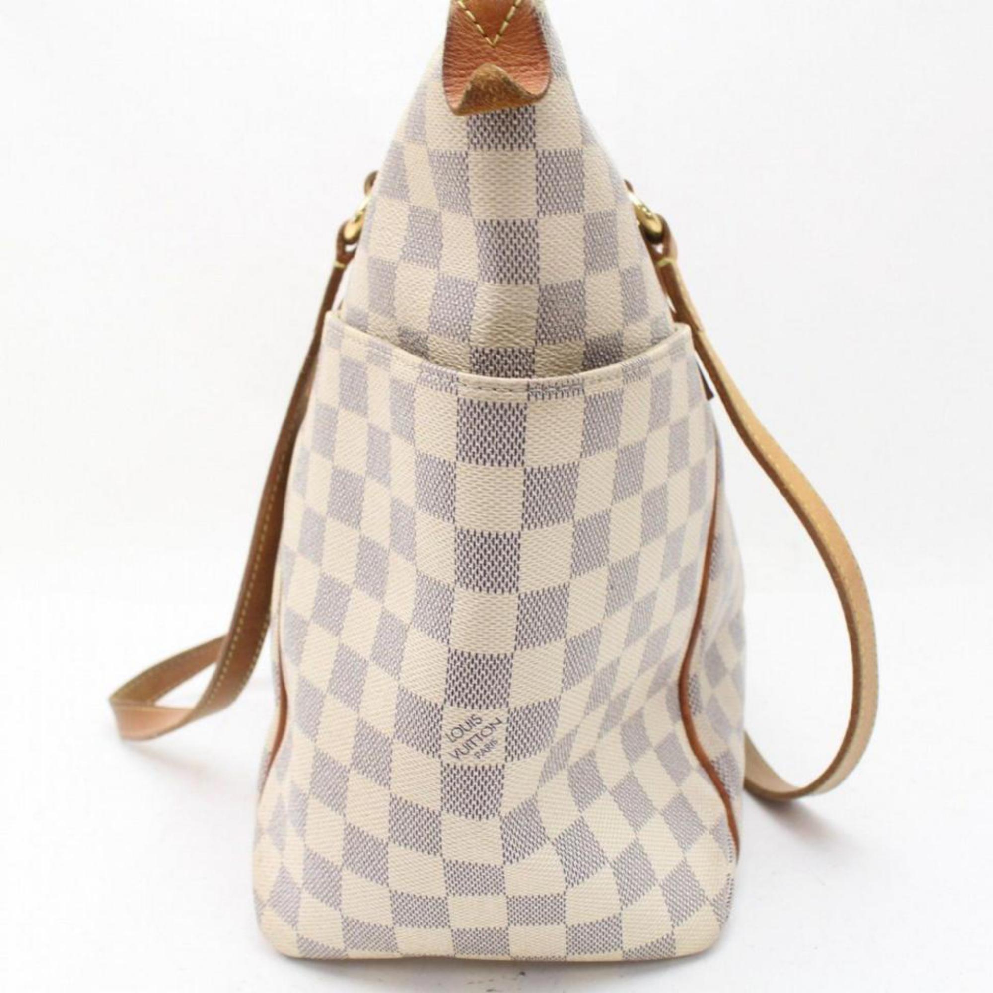 Louis Vuitton Totally  Pm Zip Tote 869844 White Coated Canvas Shoulder Bag For Sale 4