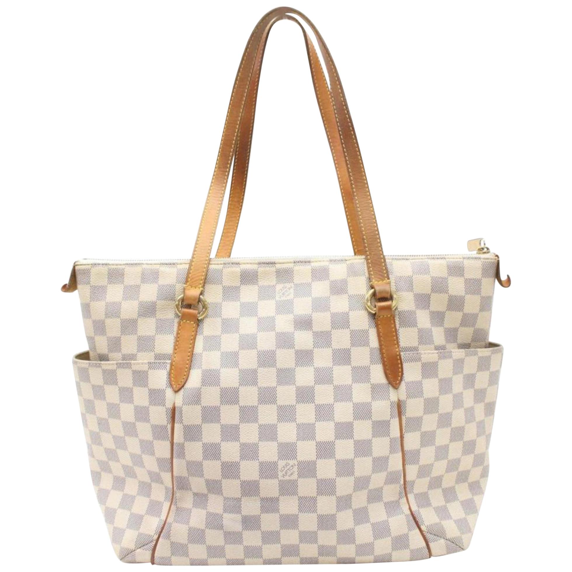 Louis Vuitton Totally  Pm Zip Tote 869844 White Coated Canvas Shoulder Bag For Sale