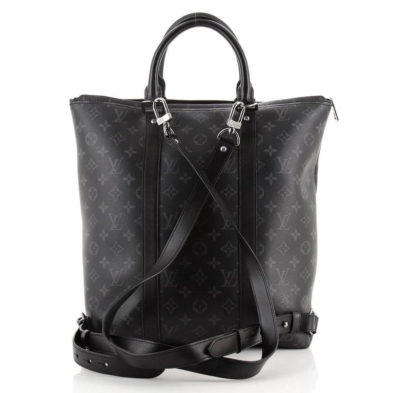 Louis Vuitton Tote Backpack Monogram Eclipse Canvas In Good Condition In NY, NY