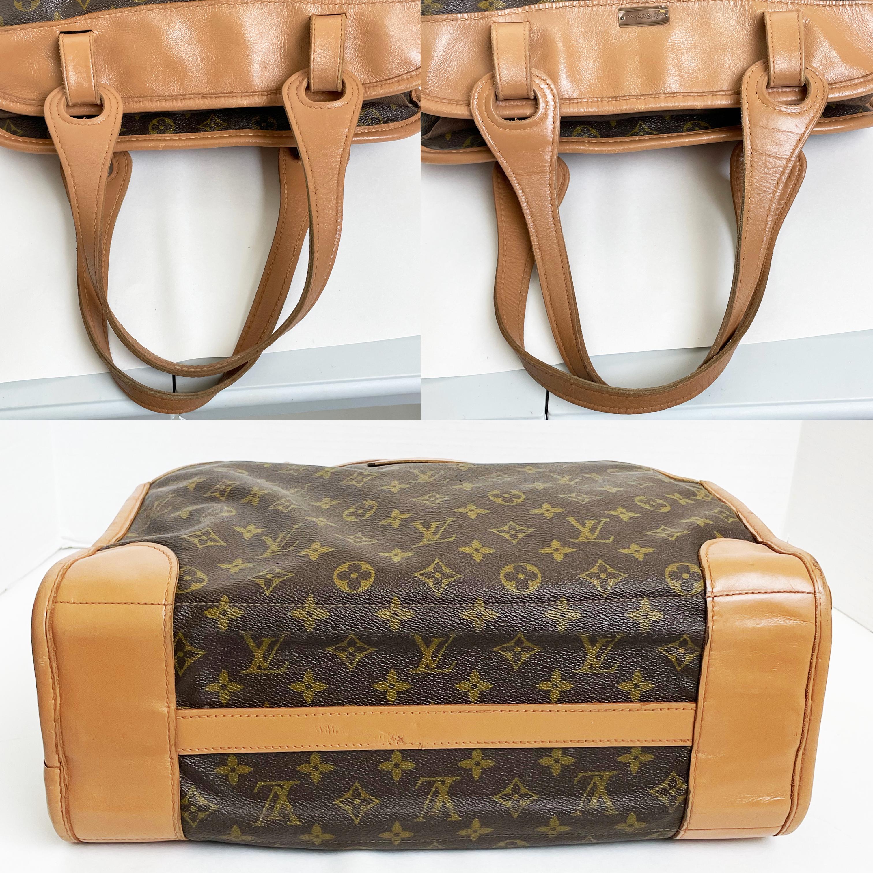 Louis Vuitton Tote Bag Travel Carry On French Luggage Co Saks 5th Ave Vintage  im Angebot 9