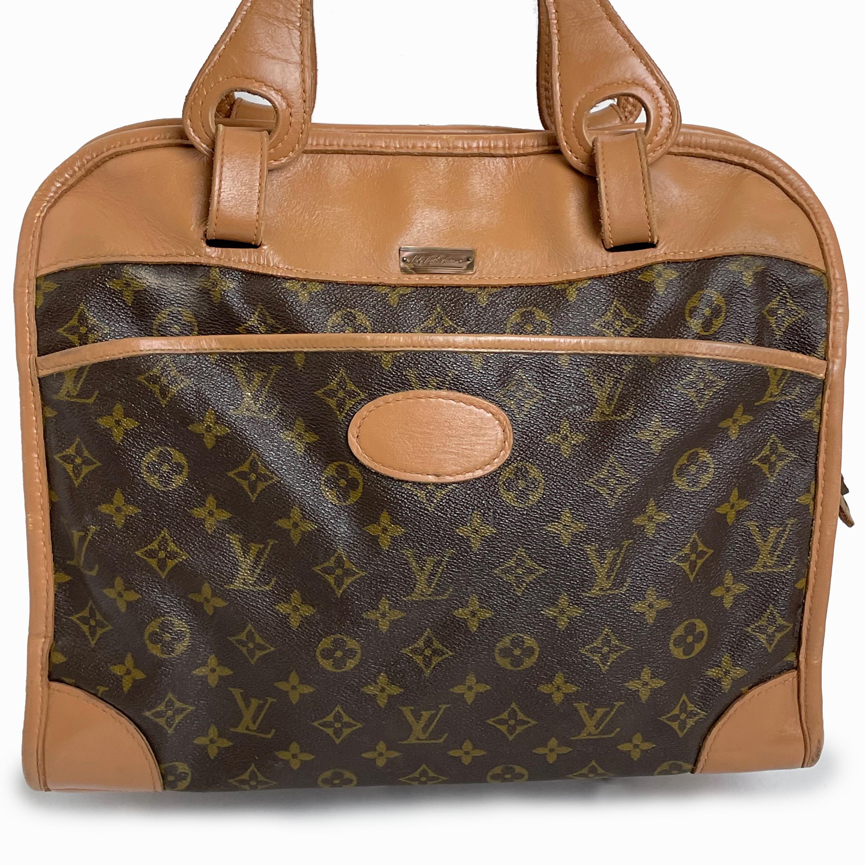 Louis Vuitton Tote Bag Travel Carry On French Luggage Co Saks 5th Ave Vintage  für Damen oder Herren im Angebot