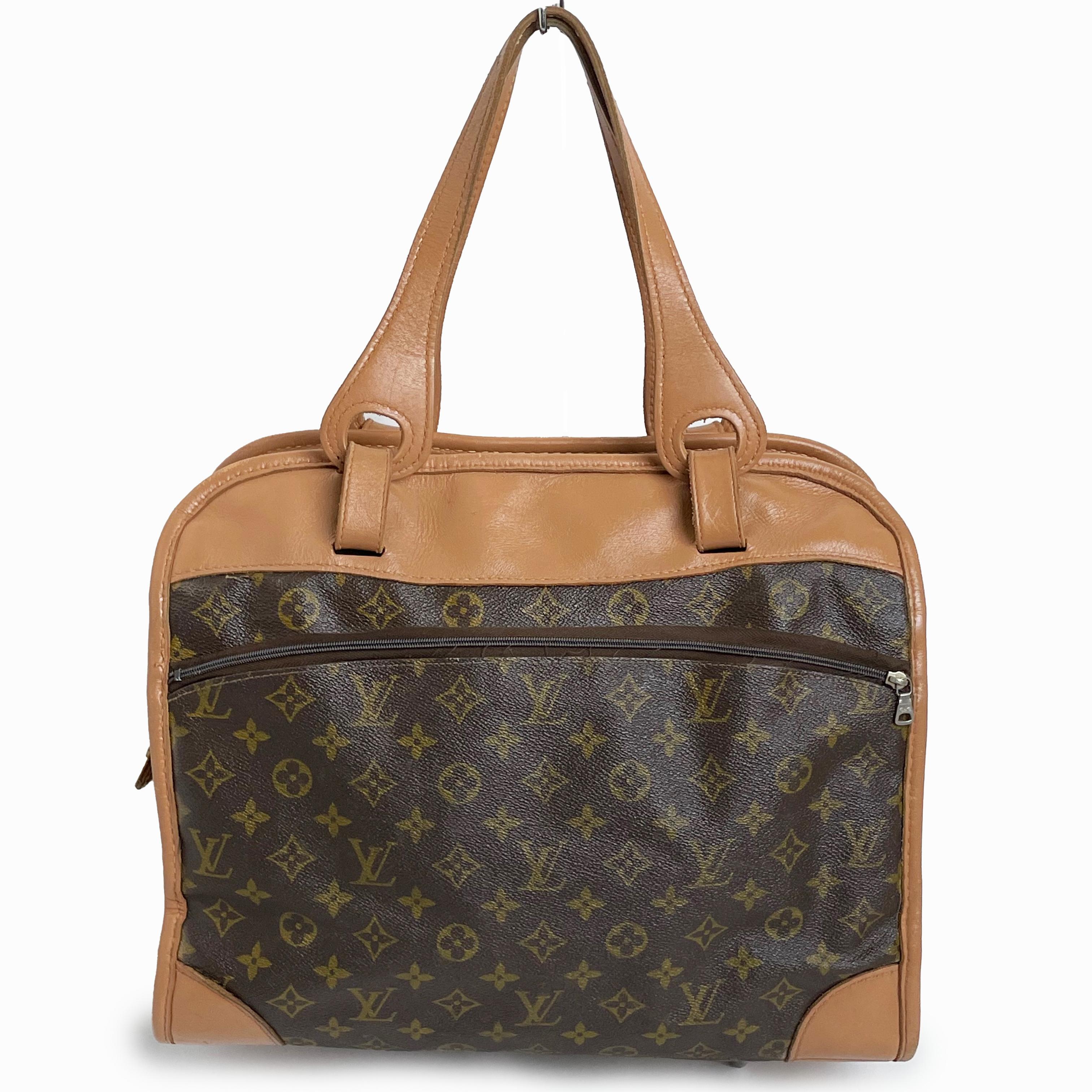Louis Vuitton Tote Bag Travel Carry On French Luggage Co Saks 5th Ave Vintage  im Angebot 5