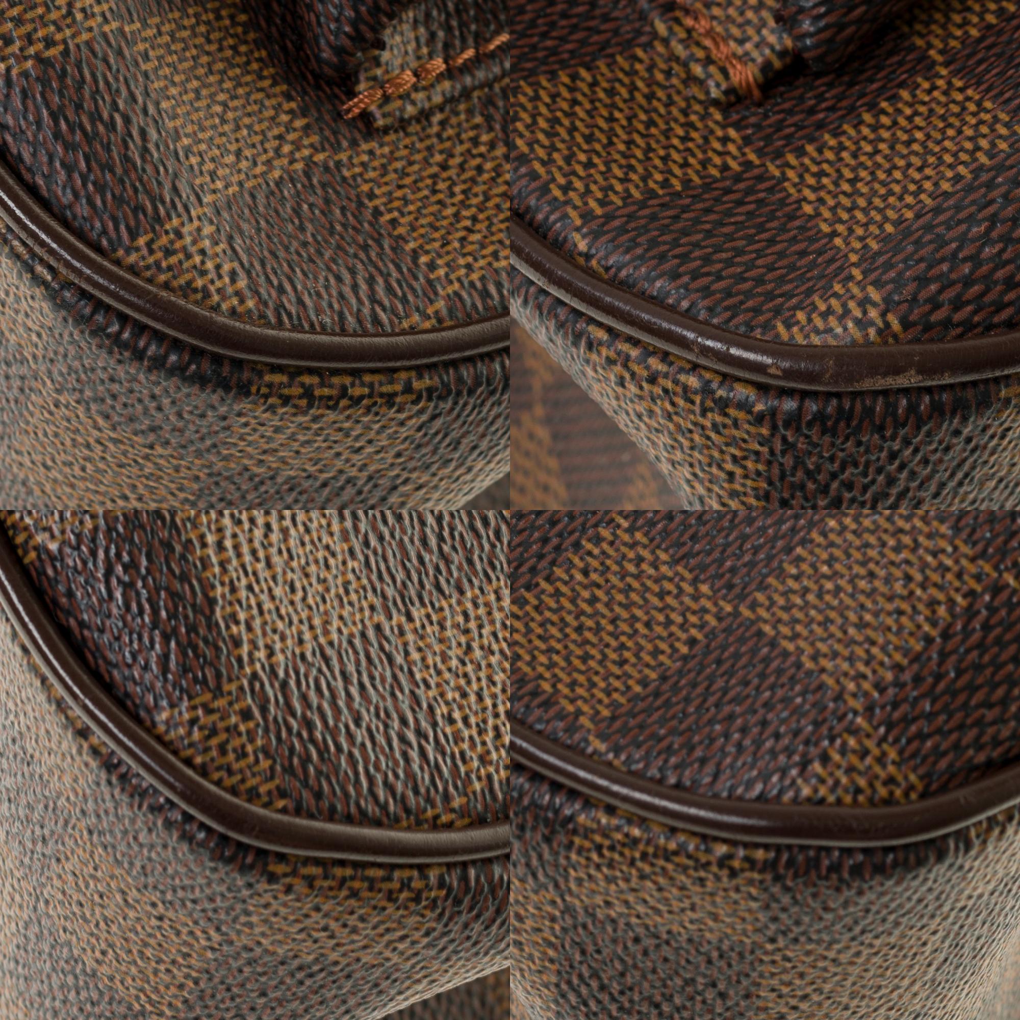 Louis Vuitton Tote in brown checkered canvas and brown leather 2