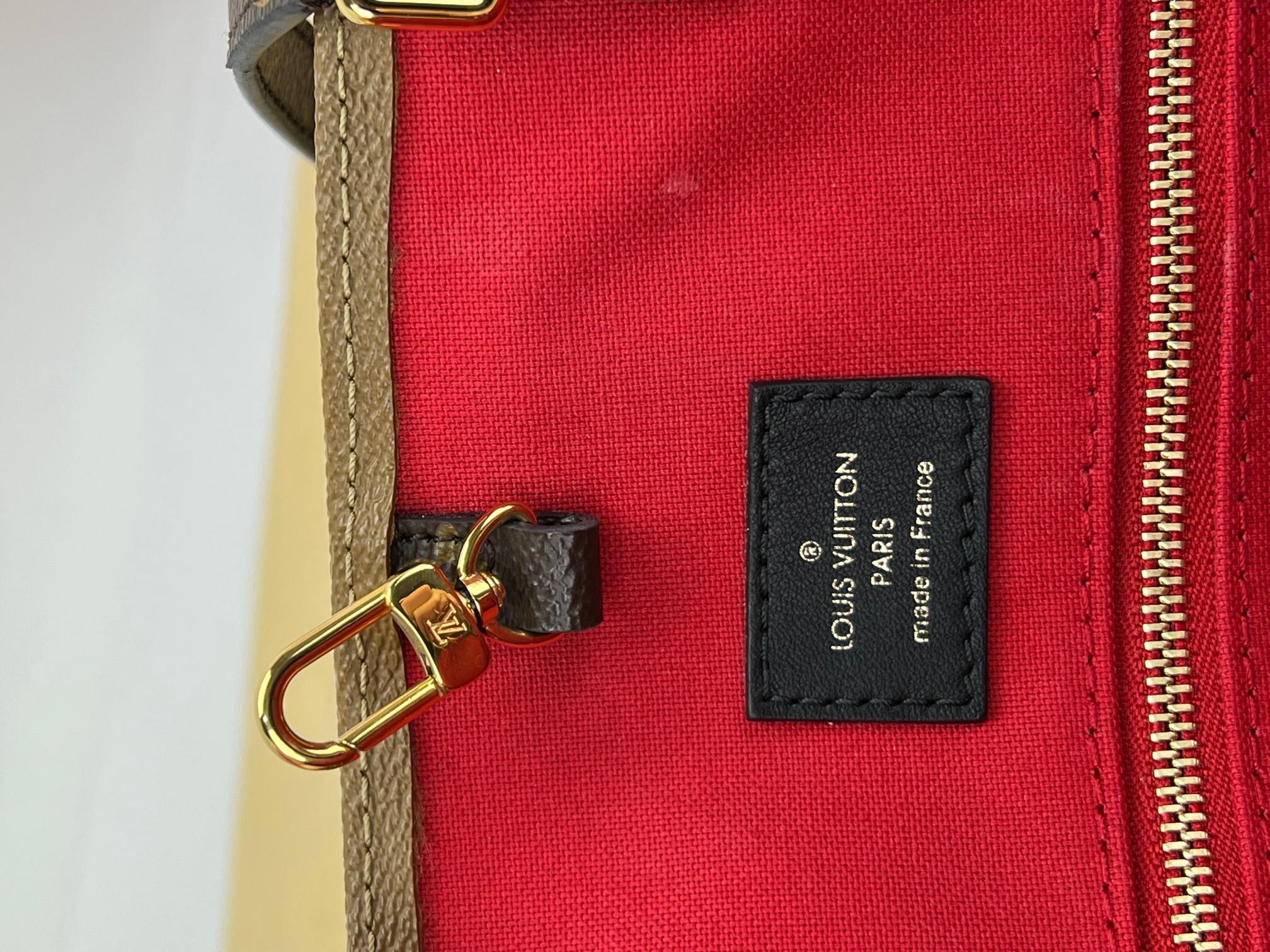 Louis Vuitton Louis Vuitton Tote OntheGo GM Tasche Riesen Monogramm Tragetasche mit zusätzlichem Einsatz 6