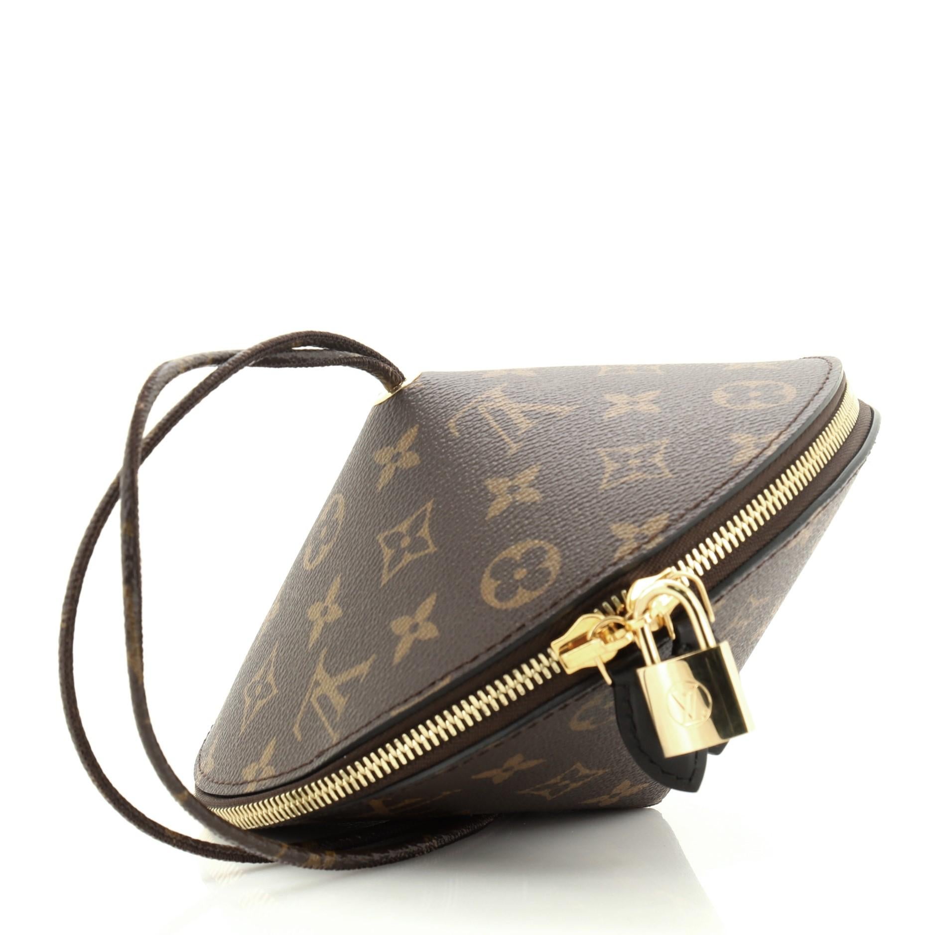 Black Louis Vuitton Toupie Handbag Monogram Canvas