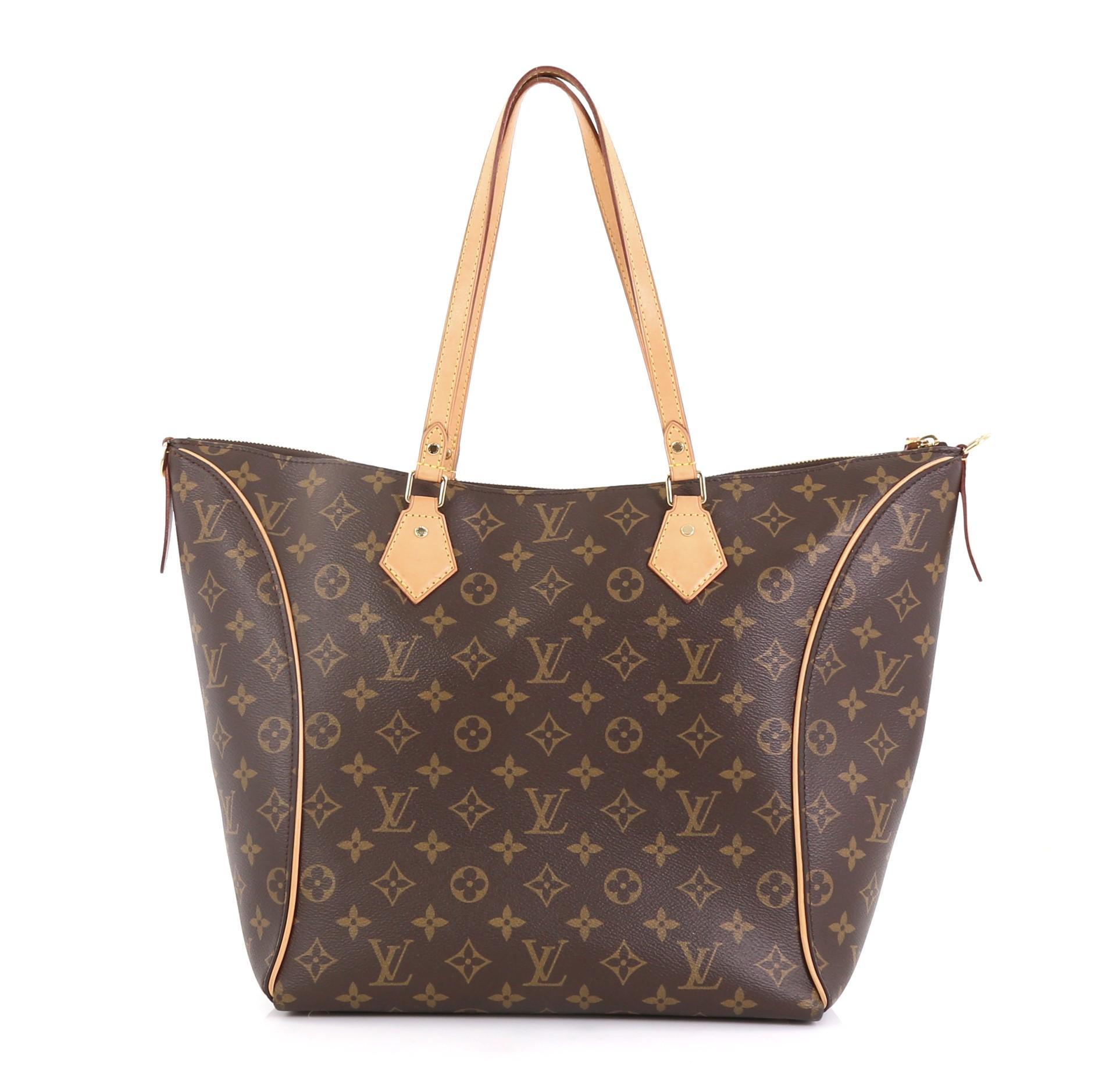 Brown Louis Vuitton Tournelle Tote Monogram Canvas MM