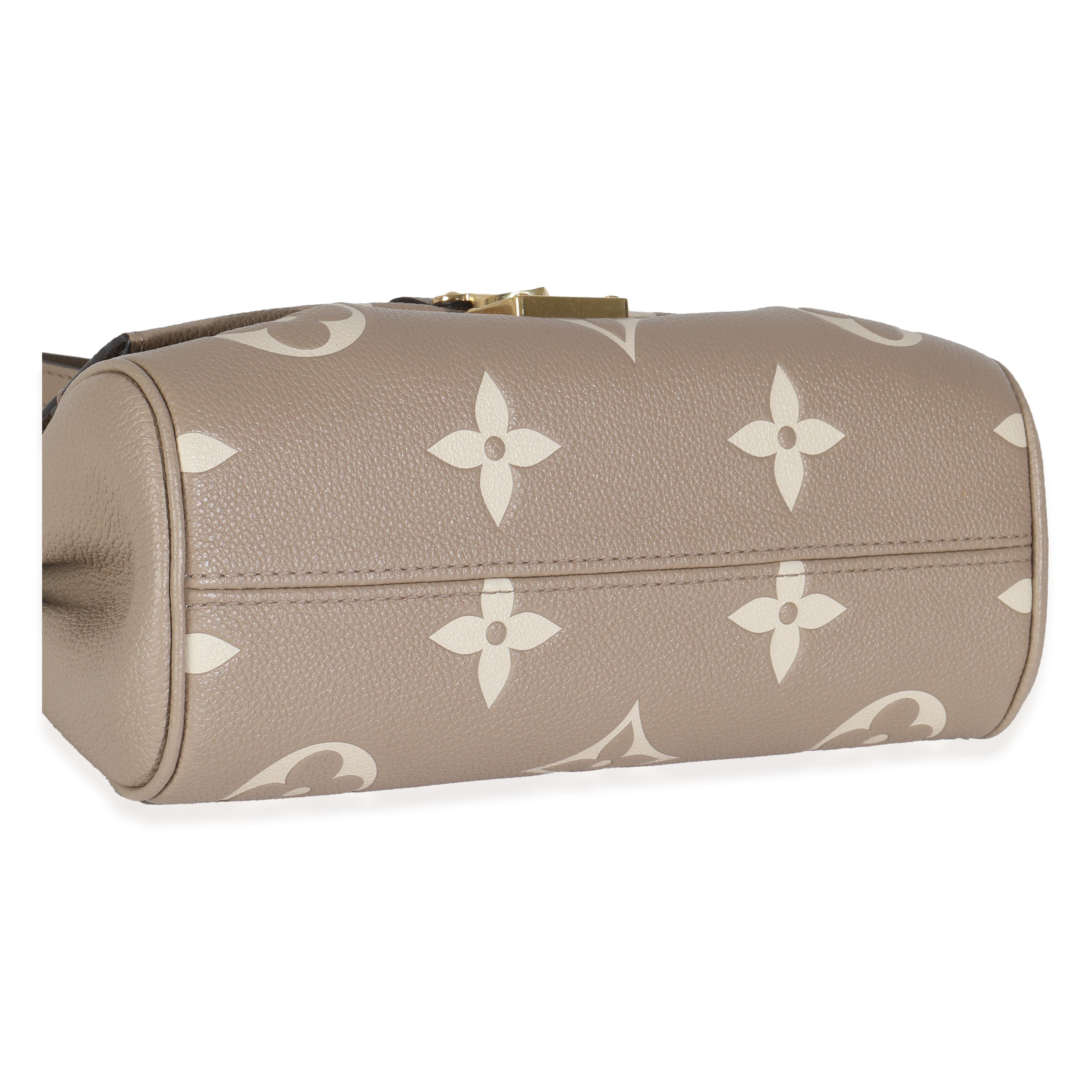 Women's Louis Vuitton Tourterelle Creme Empreinte Monogram Giant Favorite