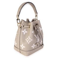 Louis Vuitton Tourterelle Creme Empreinte Monogram Giant Nano Noe