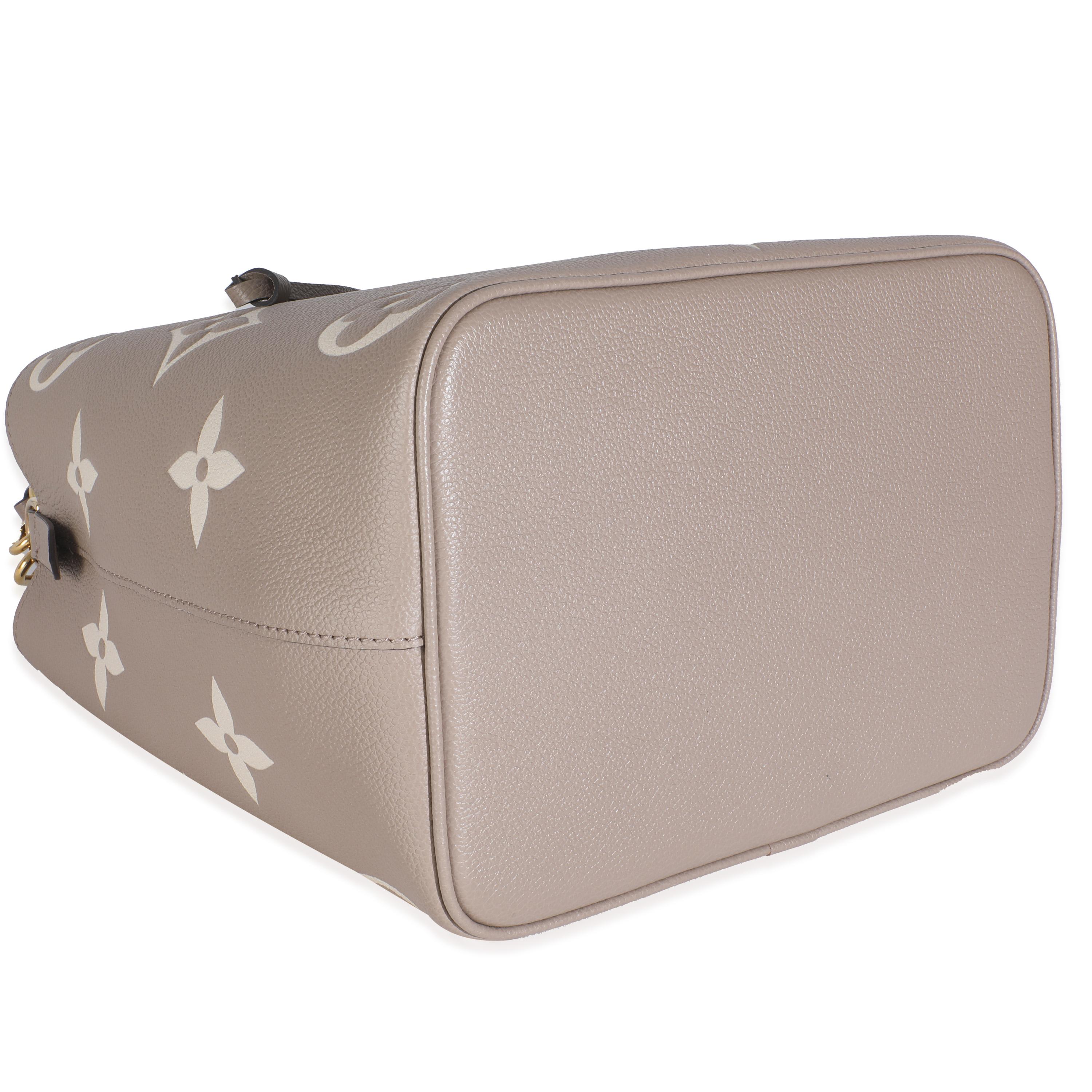 Louis Vuitton Tourterelle Creme Empreinte Monogram Giant Neonoe MM 1