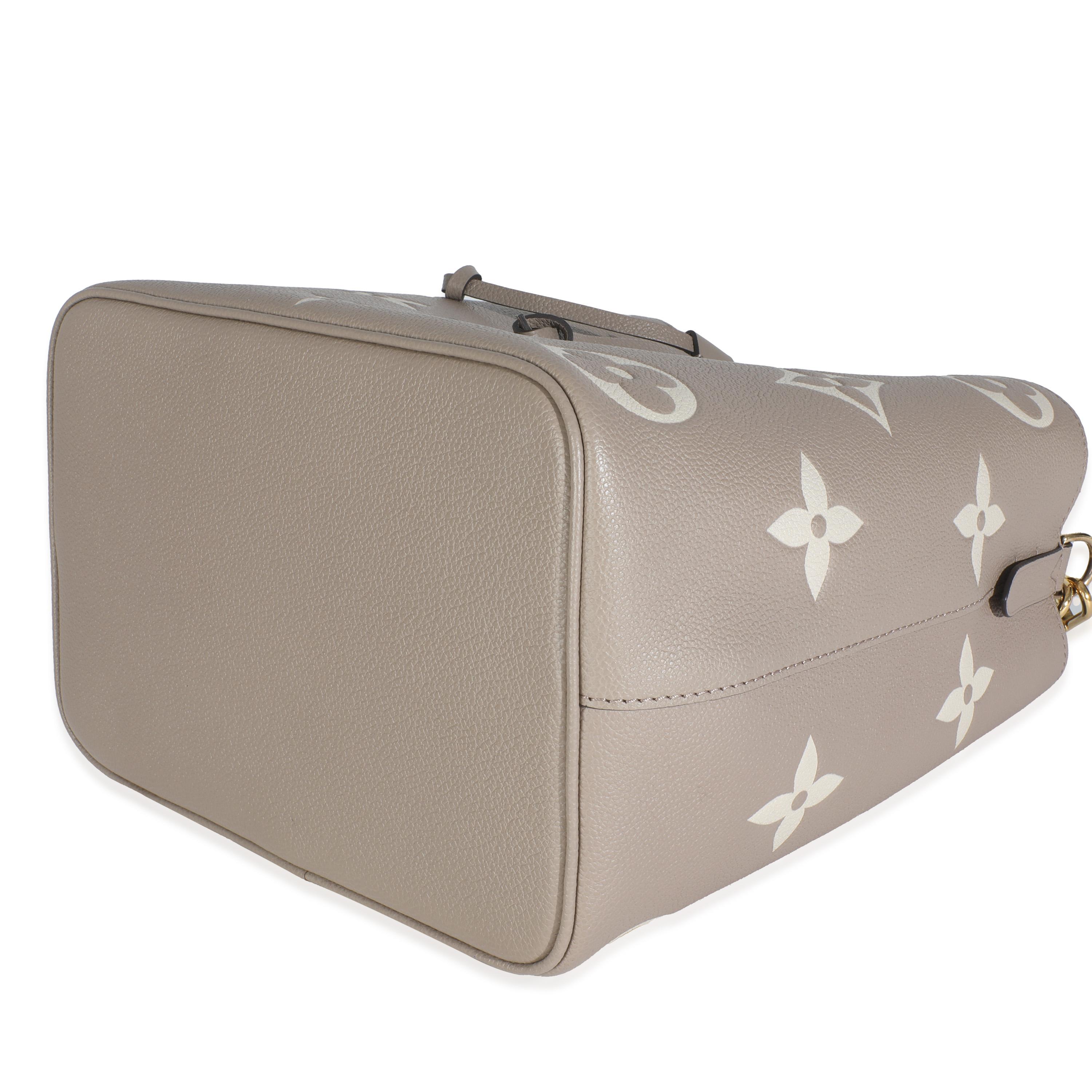 Louis Vuitton Tourterelle Creme Empreinte Monogram Giant Neonoe MM 2