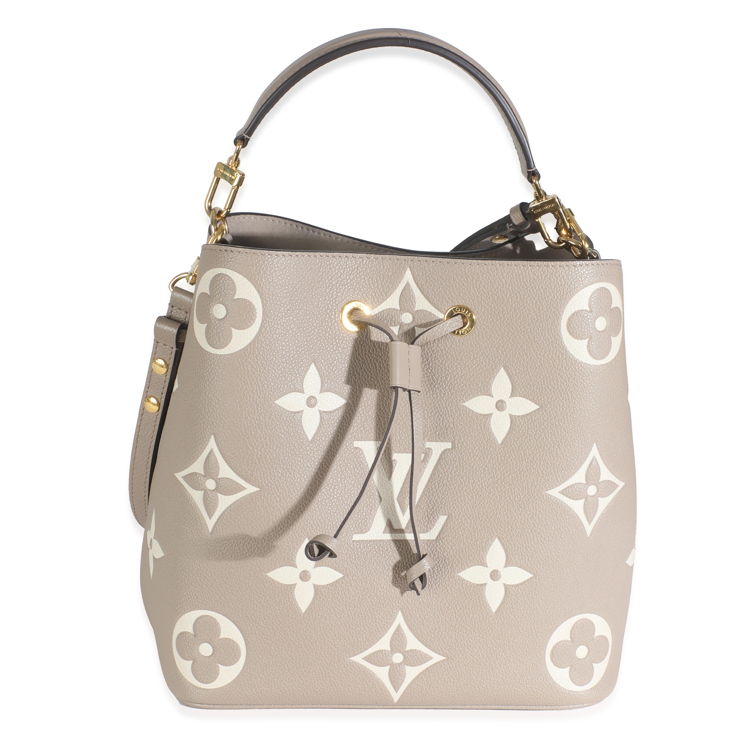 Louis Vuitton Tourterelle Creme Empreinte Monogram Giant Neonoe MM 3