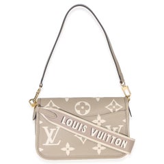 Louis Vuitton Tourterelle Creme Giant Monogram Empreinte Diane