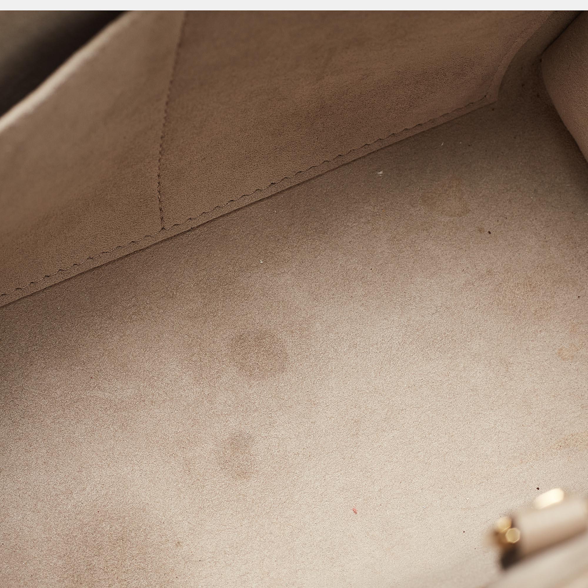 Sac cabas Onthego PM Empreinte avec monogramme tourterelle/crème Louis Vuitton 6