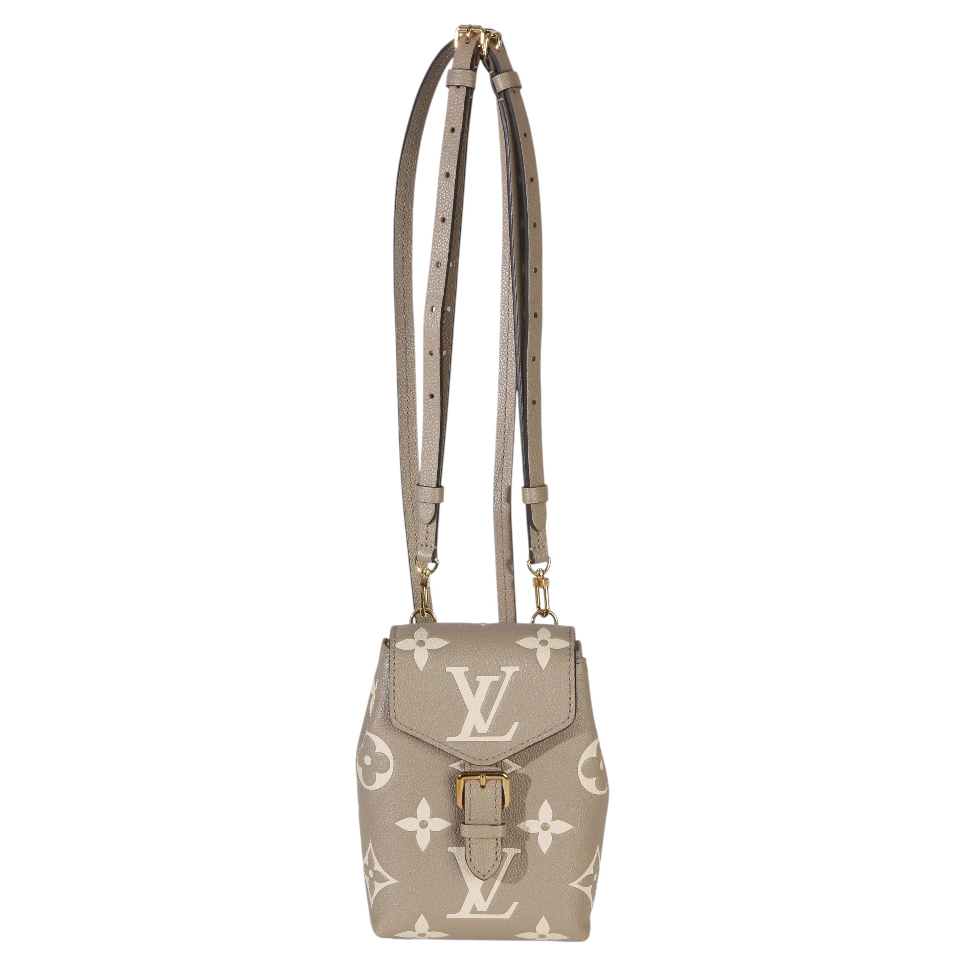 Louis Vuitton Tourterelle Empreinte Giant Monogram Tiny Backpack