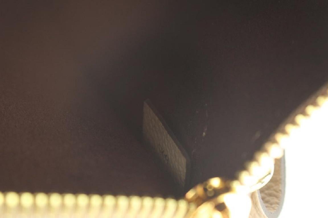 Beige Louis Vuitton Tourterelle Empreinte Monogramme Giant Neverfull Pochette MM/GM 816l en vente