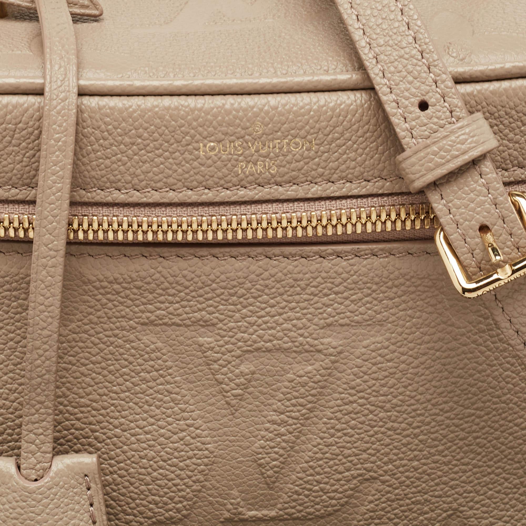 Louis Vuitton Tourterelle Empreinte Monogram Giant Vanity PM Bag 1