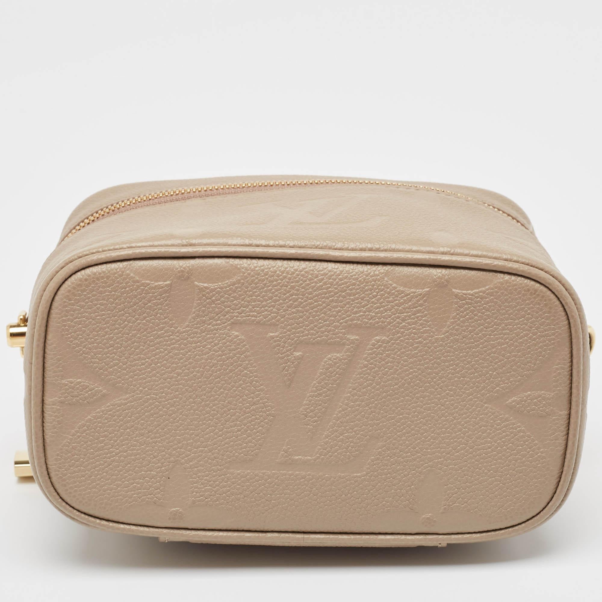 Louis Vuitton Tourterelle Empreinte Monogram Giant Vanity PM Bag 3
