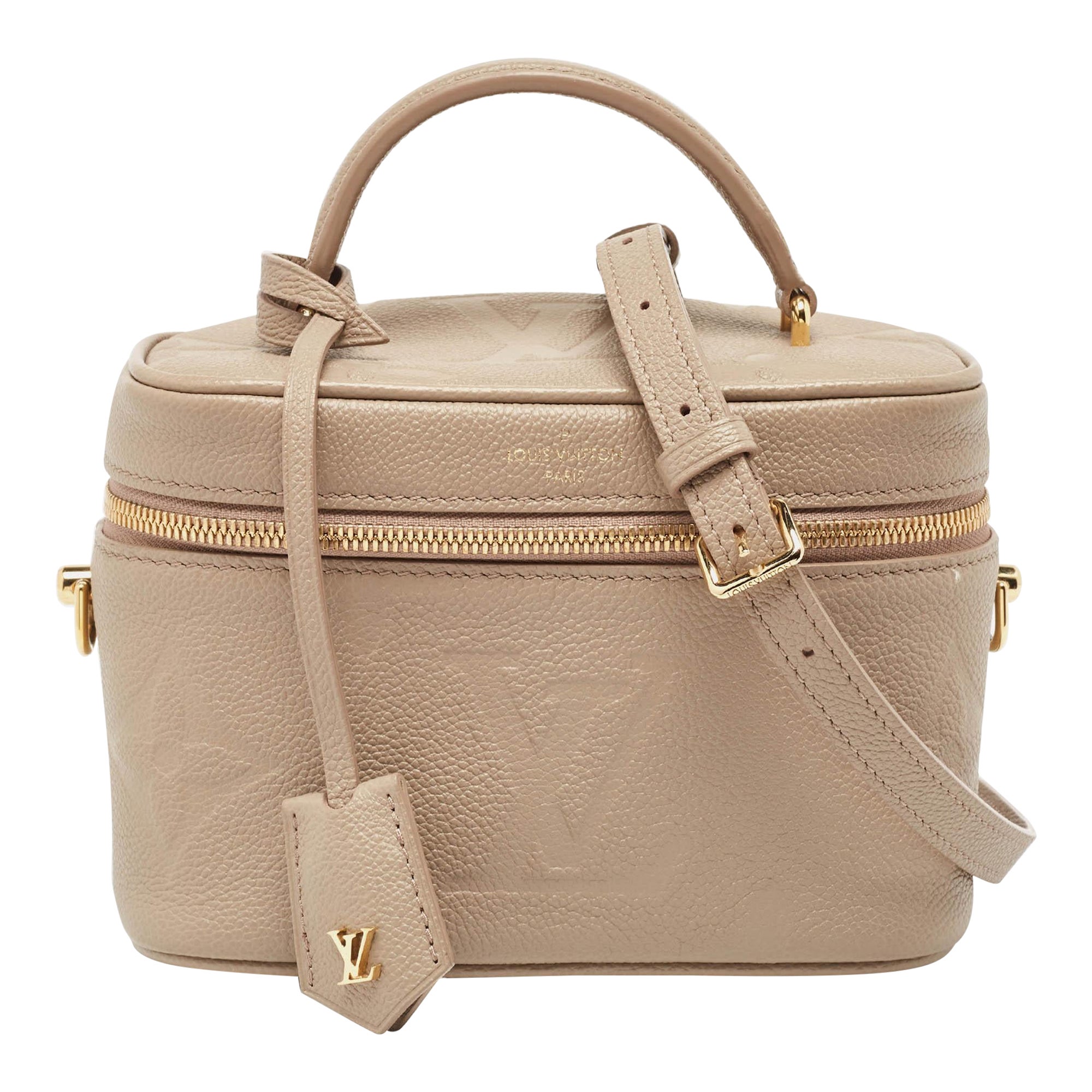 Louis Vuitton Tourterelle Empreinte Monogram Giant Vanity PM Bag