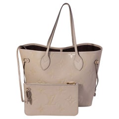 Louis Vuitton Tourterelle Monograma Empreinte Gigante Neverfull MM