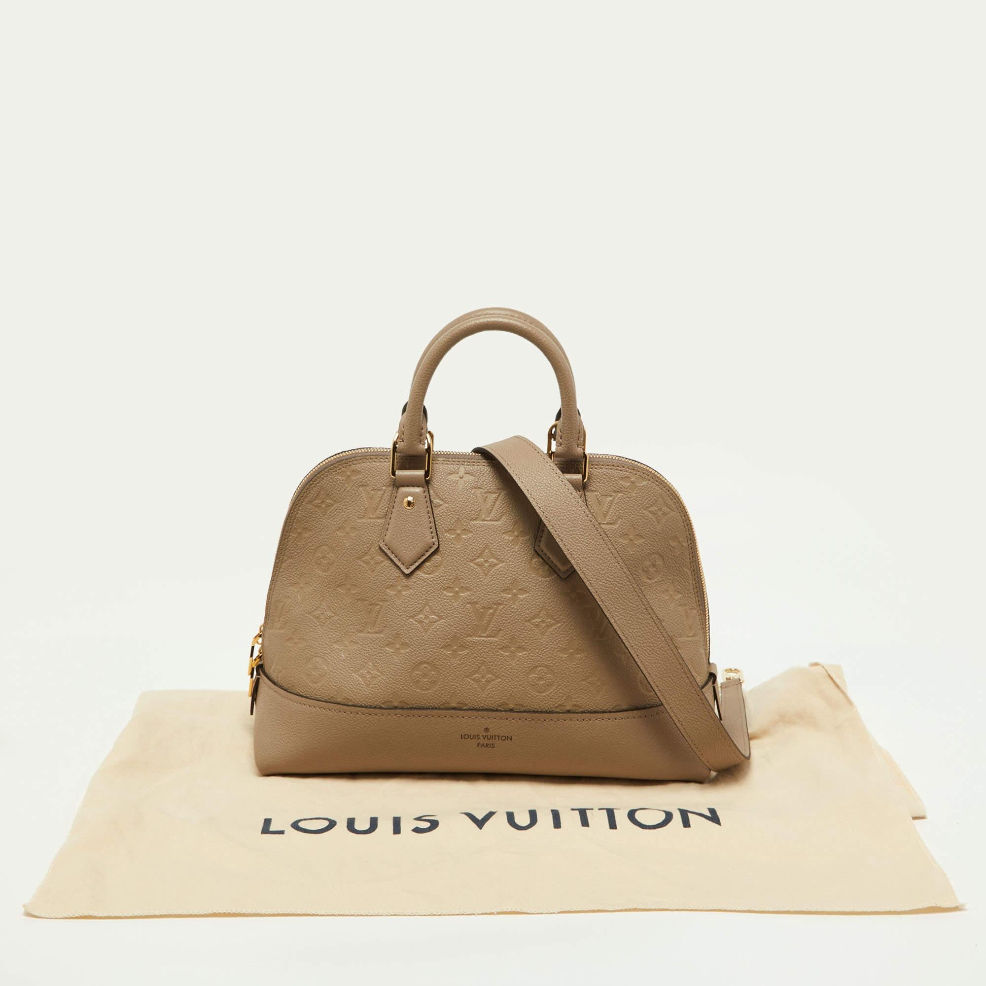 Louis Vuitton Tourterelle Monogram Empreinte Leather Neo Alma PM Bag 5