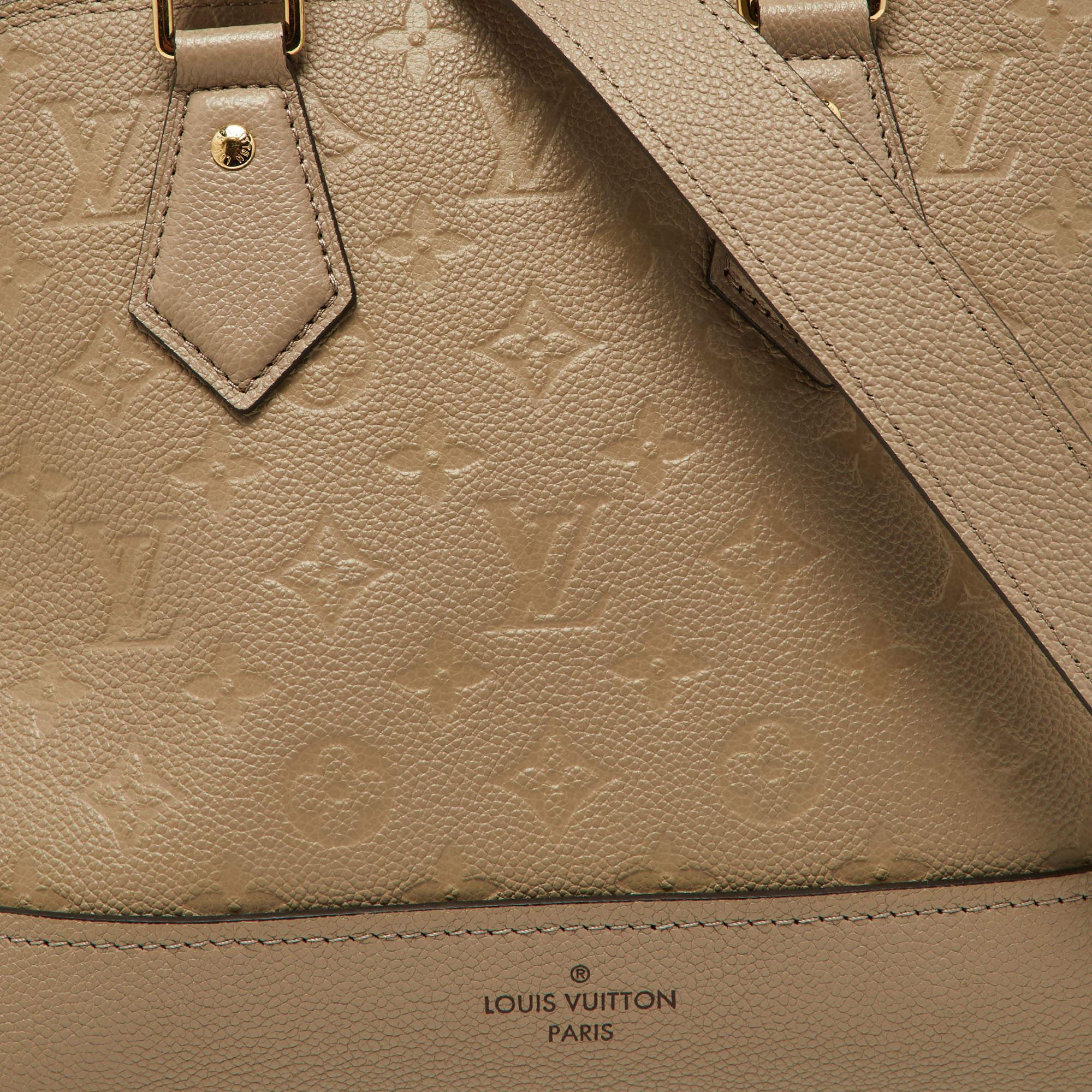 Louis Vuitton Tourterelle Monogram Empreinte Leather Neo Alma PM Bag 2