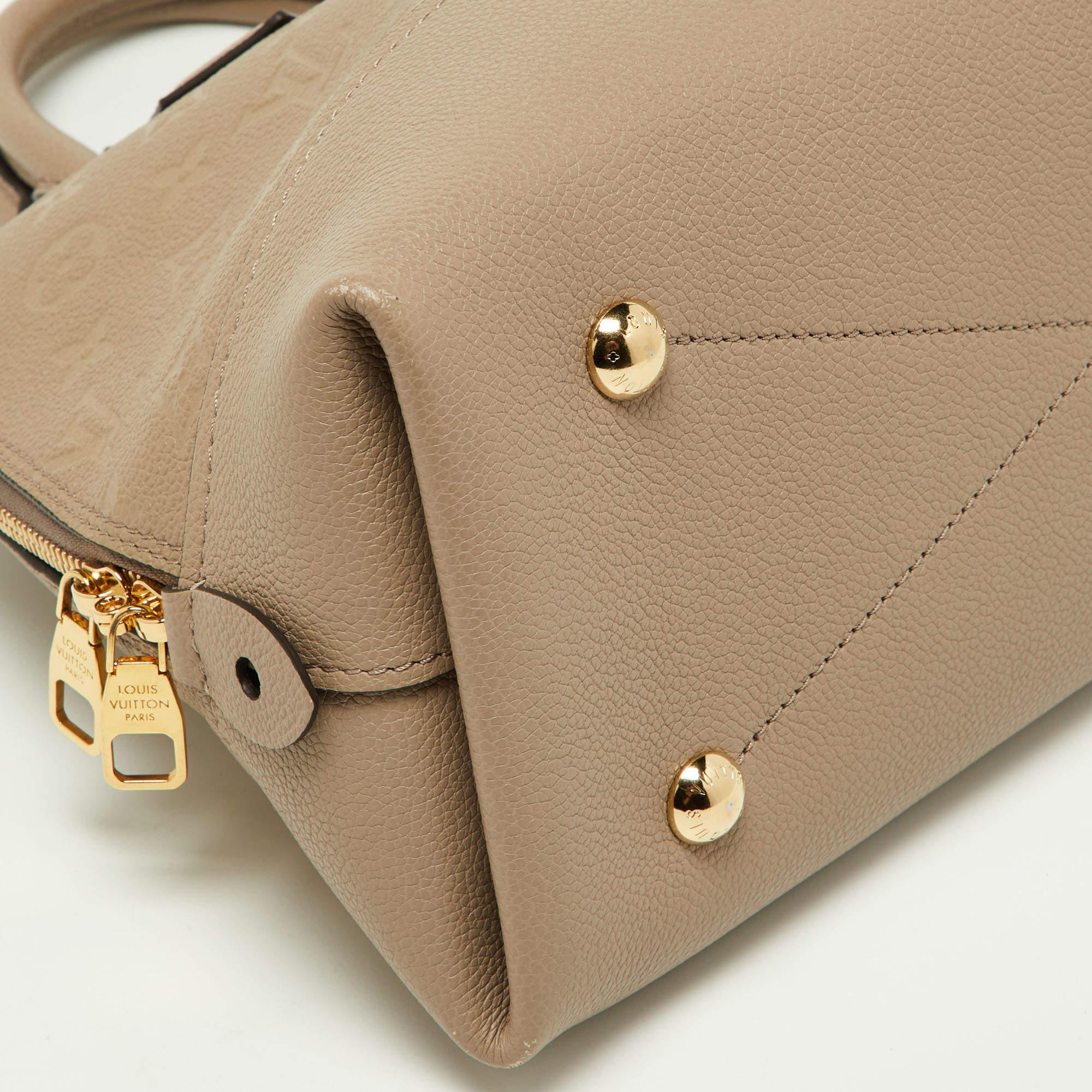Louis Vuitton Tourterelle Monogram Empreinte Leather Neo Alma PM Bag 3