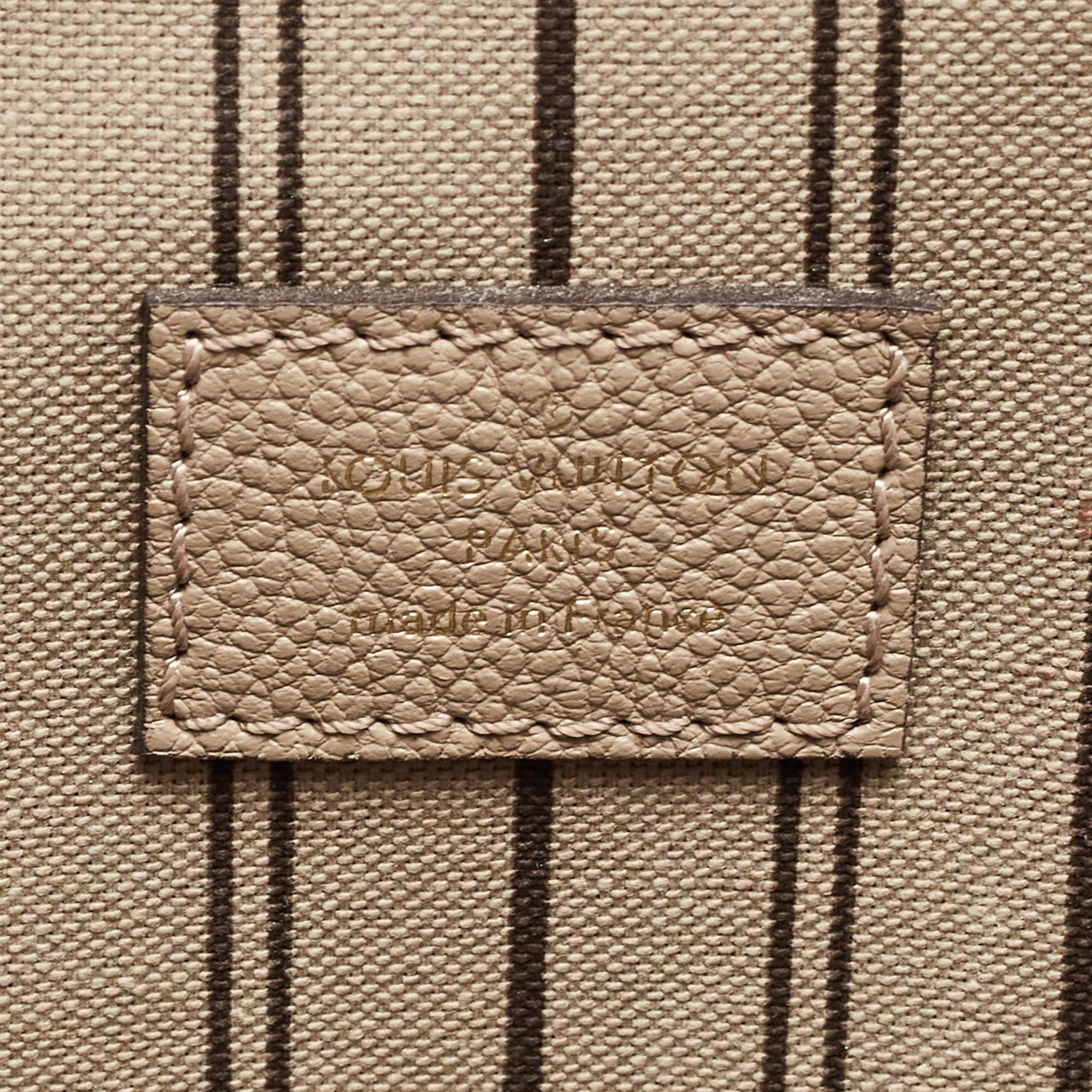Louis Vuitton Tourterelle Monogram Empreinte Leather Pochette Metis Bag 9