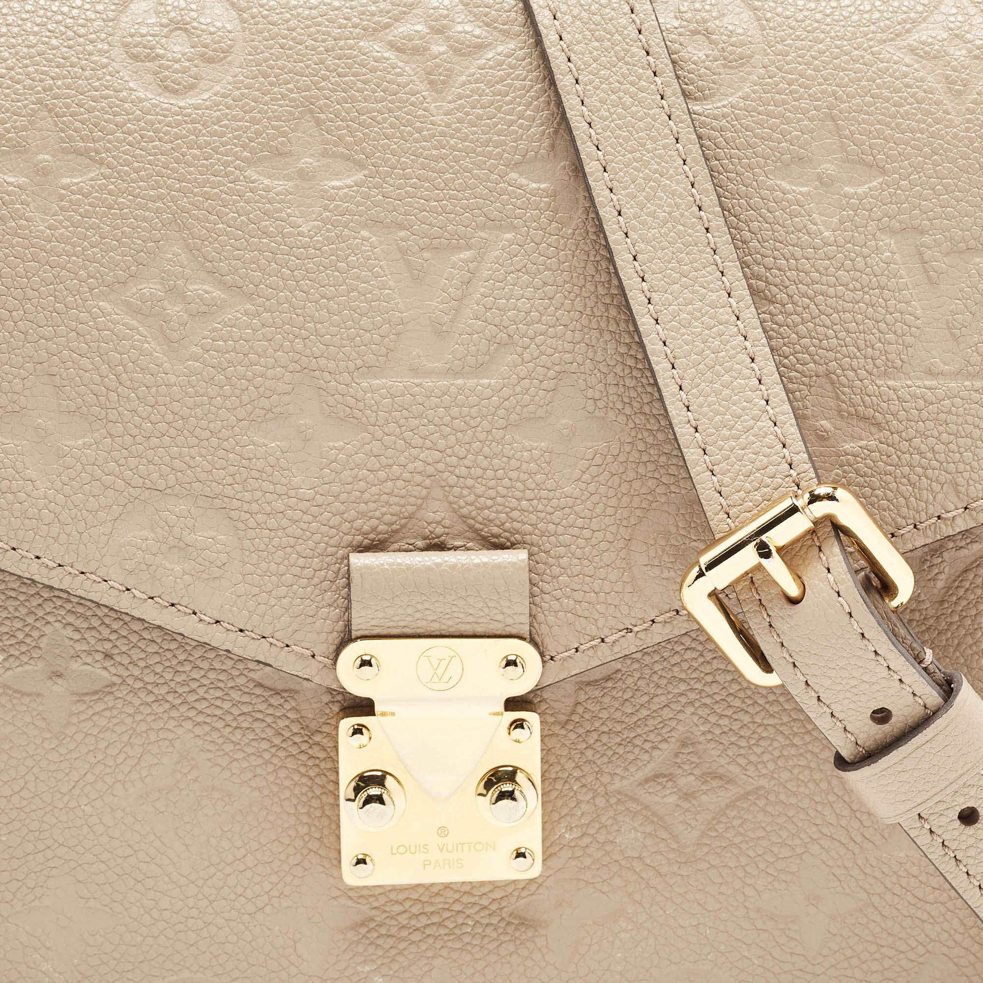 Louis Vuitton Tourterelle Monogram Empreinte Leather Pochette Metis Bag 14